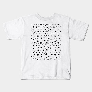 Funny Dalmatian Dog Pattern Lazy Halloween Costume Kids T-Shirt